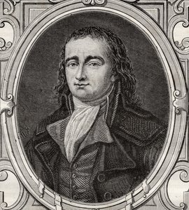 Pierre Gaspard Chaumette (1763-94) ur "Histoire de la Revolution Francaise" av Louis Blanc (1811-82) av French School