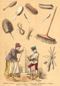 Gris (färgad gravyr) av French School