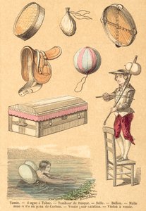 Gris (färgad gravyr) av French School