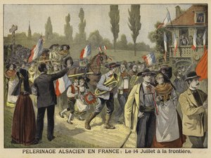 Elsassernas pilgrimsfärd till Frankrike, 14 juli 1897 av French School