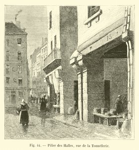 Les Halles pelare, rue de la Tonnellerie av French School