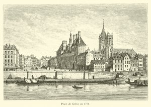 Place de Greve 1778 av French School