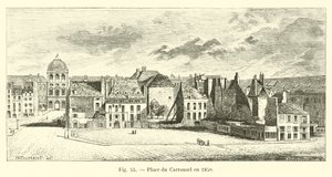 Place du Carrousel 1850 av French School