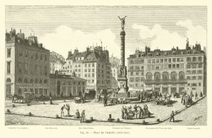 Place du Chatelet, 1820-1855 av French School