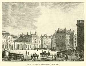 Place du Palais-Royal, 1795 till 1848 av French School
