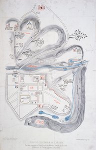 Plan över Jerusalem 1308, illustration från en faksimilupplaga av Liber de Expedition Terrae Sanctae av Marino Sanuto di Torcello (ca 1260-1338) av French School