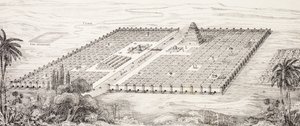 Plan över staden Babylon, Mesopotamien, runt 500-talet f.Kr. enligt en beskrivning av Herodotos, från L