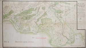 Plan över departementen i Arles, 1789 av French School