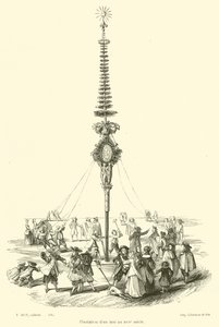Plantage av en maj på 1600-talet (gravyr) av French School
