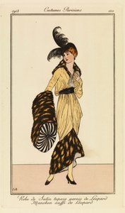 Plansch 110 från "Costumes Parisiens av French School