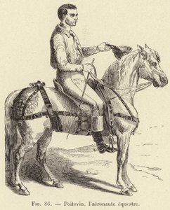 Poitevin, ryttarflygaren (gravyr) av French School