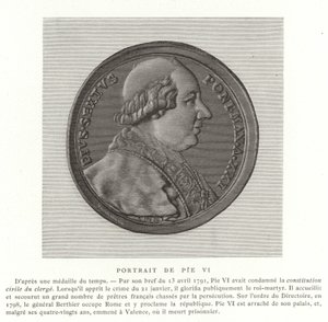 Påven Pius VI av French School