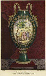 Porslinsvas från Manufacture nationale de Sevres, Frankrike av French School