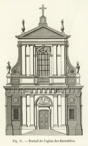 Barnabitkyrkans portal av French School