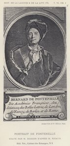 Porträtt av Fontenelle (litho) av French School