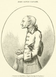 Porträtt av John Elwes (gravyr) av French School