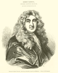 Porträtt av Robert Nanteuil (gravyr) av French School