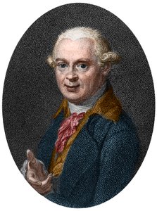 Porträtt av Abraham Gottlob Werner (1750-1817), tysk geolog av French School