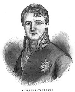 Porträtt av Aime Marie Gaspard de Clermont-Tonnerre (Clermont Tonnerre av French School