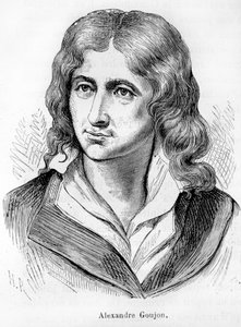 Porträtt av Alexandre Goujon (1766-1795), skådespelare i den franska revolutionen - i "" L