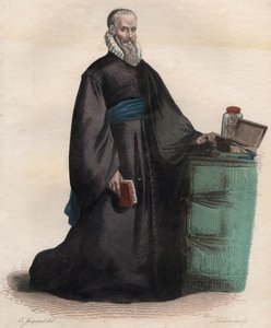Porträtt av Ambroise Pare (1509-1590), fransk kirurg. av French School