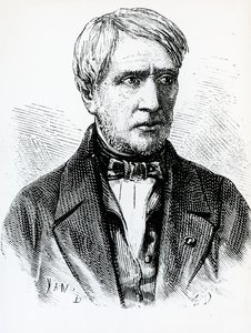 Porträtt av Antoine Cesar Becquerel (1788-1878), fransk fysiker, Frankrike av French School
