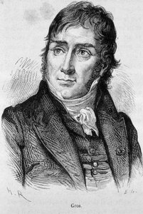 Porträtt av Antoine Jean Gros (1771 - 1835), elev till David och sedan officiell målare av Napoleon - i "" L