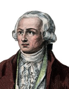 Porträtt av Antoine Laurent de Lavoisier (1743-1794), fransk kemist. av French School