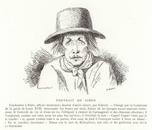 Porträtt av Antoine Simon av French School