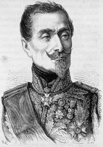 Porträtt av Armand Jacques Leroy de Saint-Arnaud (Saint Arnaud av French School