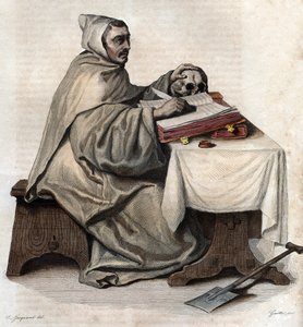 Porträtt av Armand Jean le Bouthillier de Rance (1626-1700), fransk abbot och grundare av trappistcistercienserna. av French School