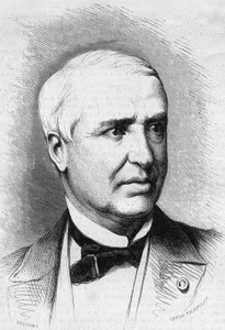 Porträtt av Auguste Nelaton (1807-1873), fransk kirurg. Gravyr i "" Le Monde Illustré"" nr 859 av 27 september 1873. av French School