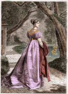 Porträtt av Katarina av Württemberg 1783 1835 Drottning av Westfalen - Porträtt av Katarina av Württemberg, fru till Jerome Bonaparte, drottning av Wesfalen (1783-1835) - i "Histoire de l