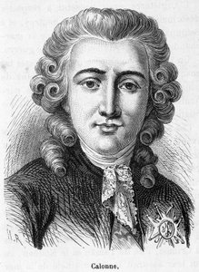 Porträtt av Charles Alexandre de Calonne (1734-1802) - i "Histoire de France" av Henri Martin av French School