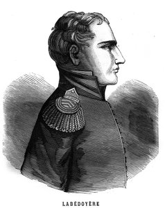 Porträtt av Charles Angelique Francois Huchet de La Bedoyere (Labedoyere av French School