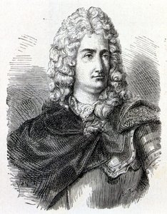Porträtt av Charles François Du Fay (Dufay?) (1698 - 1739), fransk kemist och fysiker - i "" Album de la Science; berömda vetenskapsmän; Stora upptäckter””” 1896. av French School