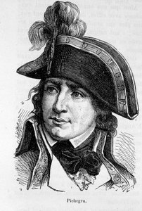Porträtt av Charles Pichegru, fransk general (1761-1804) - i "" Frankrikes historia"" av Henri Martin av French School