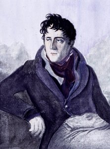 Porträtt av Chateaubriand. 1800-talsgravyr. av French School