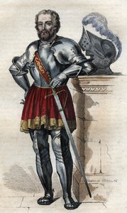 Porträtt av Chevalier de Bayard (1475-1524), fransk soldat. av French School