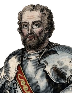 Porträtt av Chevalier de Bayard (1476-1524), fransk soldat. av French School