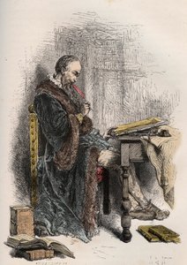 Porträtt av Clement des Marets dit Marot av French School