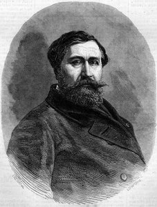 Porträtt av greve Alfred Emilien de Nieuwerkerke (1811-1892), fransk skulptör och hög tjänsteman. Gravyr i "" Le Monde Illustré"" nr 212 av 4 maj 1861. av French School