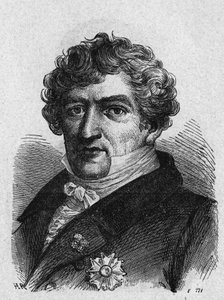 Porträtt av Cuvier (1769-1832), fransk zoolog och paleontolog - i "Album de la Science; berömda vetenskapsmän; Stora upptäckter””” 1896. av French School