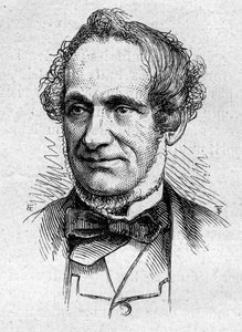 Porträtt av Desire Nisard (1806-1888), fransk essäist och akademiker. Gravyr i "" Le Monde Illustré"" nr 883 av 14 mars 1874. av French School