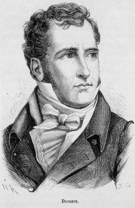Porträtt av Elie Duc de Decazes och Gl¿cksberg (1780 - 1860), fransk politiker - i "The History of France" av Henri Martin av French School
