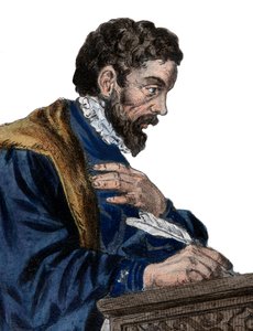 Porträtt av Etienne Jodelle (1532-1573), fransk dramatiker och poet. av French School