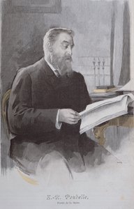 Porträtt av Eugene Poubelle (1831-1907), från La Revue Illustree. 15 juni 1893 (färggravyr) av French School