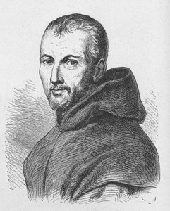 Porträtt av fader Mersenne (1588 - 1648) - i "" Vetenskapens album; berömda forskare; Stora upptäckter””” 1896. av French School