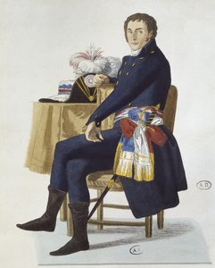 Porträtt av Ferdinand Guillemardet, 1798 av French School