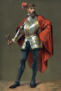 Porträtt av Francisco Pizarro (Francois Pizarro av French School